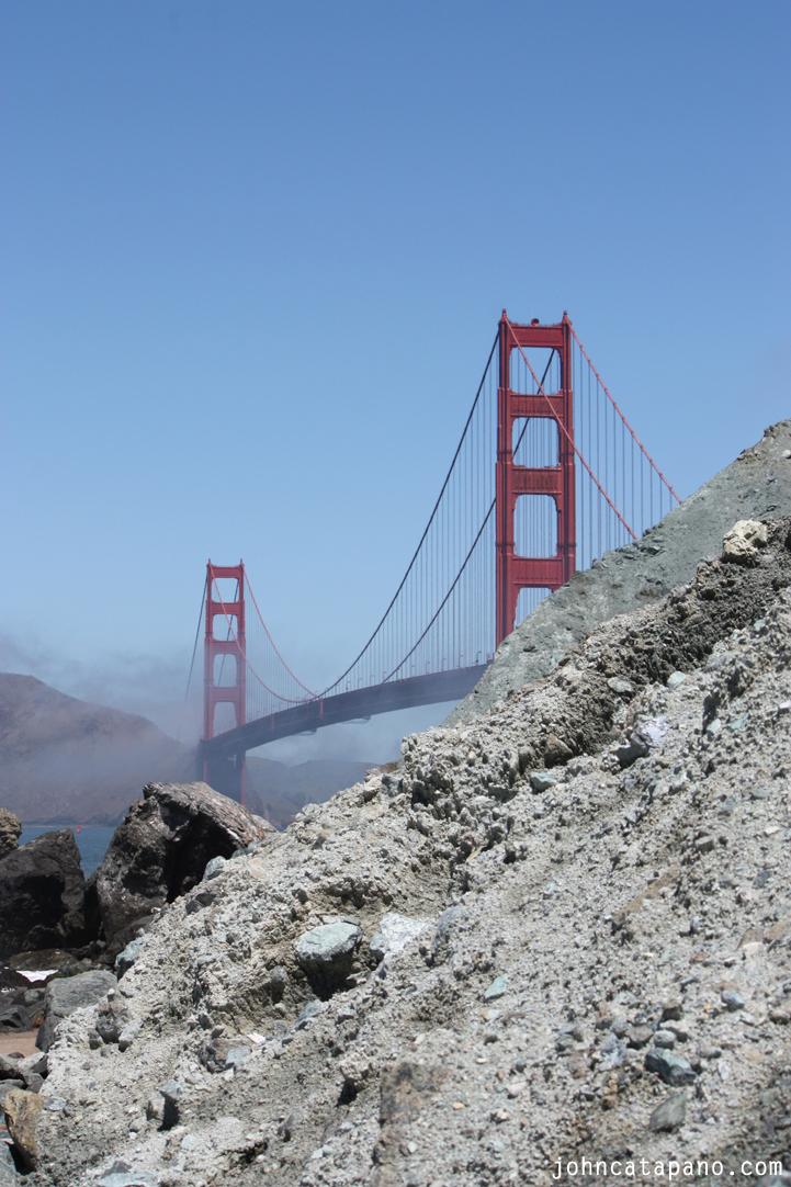 Golden Gate Bridge from Marshall Beach